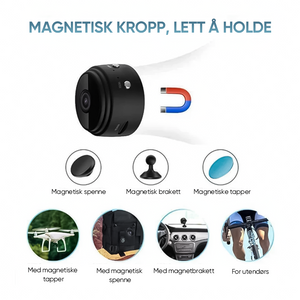 1080p magnetisk oppgradering Mini WIFI kamera vidvinkel