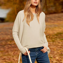 Load image into Gallery viewer, Women&#39;s Irregular Oversized Dolman Sleeve Knitted Pullover