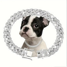 Load image into Gallery viewer, Bling Cuban Link Dog Collar
