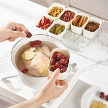 Load image into Gallery viewer, Multi-grid Clear Food Storage Box with Lid &amp; Handle