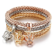 Load image into Gallery viewer, Charm Rhinestone Popcorn Bracelet