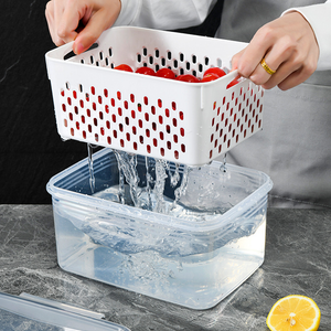 Food Storage Containers for Fridge with Removable Colander