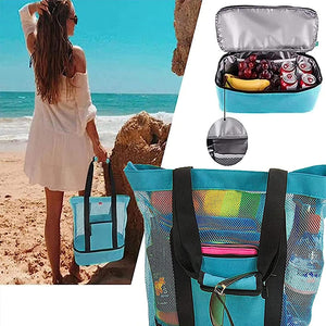 2-in-1 Portable Mesh Detachable Tote Bag