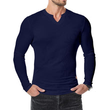 Load image into Gallery viewer, Men's Slim Fit V-Neck Longline Muscle Shirt