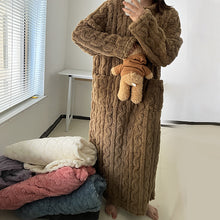 Load image into Gallery viewer, Winter Coral Velvet Loungewear for Home