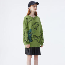 Load image into Gallery viewer, Little Dinosaur Loose Casual Sweater