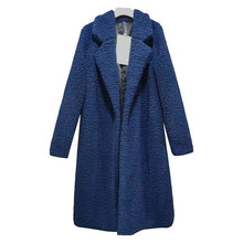 Load image into Gallery viewer, Lapel Teddy Bear Long Overcoat