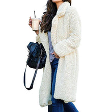 Load image into Gallery viewer, Lapel Teddy Bear Long Overcoat