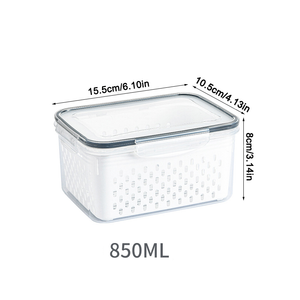 Food Storage Containers for Fridge with Removable Colander