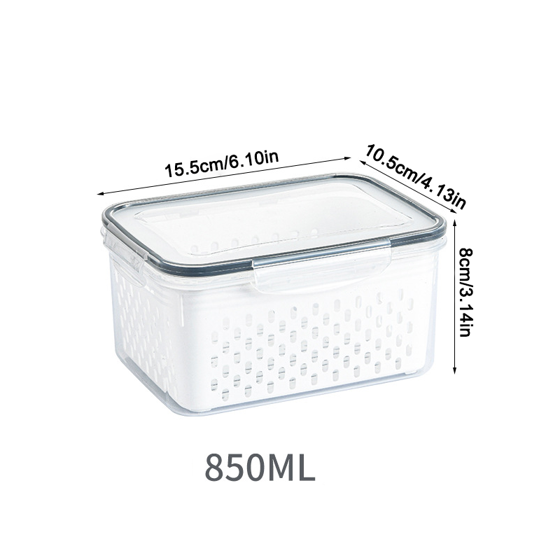 Food Storage Containers for Fridge with Removable Colander