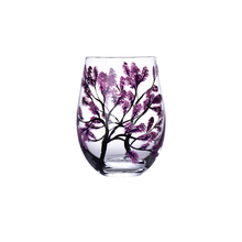 Load image into Gallery viewer, Four Seasons Tree Wine Glasses - Hand Painted Art