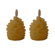 Load image into Gallery viewer, Flammeløse Pinecone stearinlys