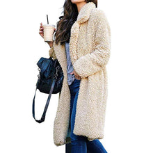 Load image into Gallery viewer, Lapel Teddy Bear Long Overcoat