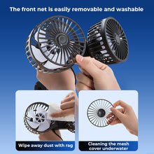 Load image into Gallery viewer, Dual Head Mini Usb Car Fan