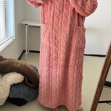Load image into Gallery viewer, Winter Coral Velvet Home Clothes