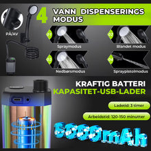 Load image into Gallery viewer, Bærbar, oppladbar utendørs campingdusjpumpe