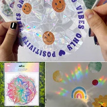 Load image into Gallery viewer, Adsorption Rainbow Glass Window Stickers (Random 10-piece pack)