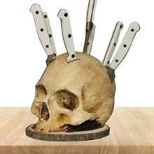Load image into Gallery viewer, Gothic Skull Knife Holder