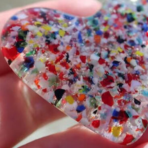 Pre-Sale Discount (50% OFF) >> Colorful Glass Pocket Heart