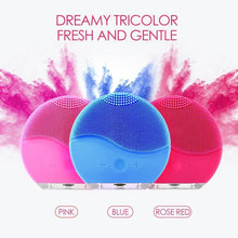 Load image into Gallery viewer, Electric Silicone Facial Cleansing Brush