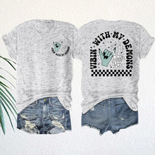 Load image into Gallery viewer, Gothic Graphic Halloween Tee