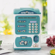 Load image into Gallery viewer, Fingerprint sensor automatic money rolling ATM piggy bank