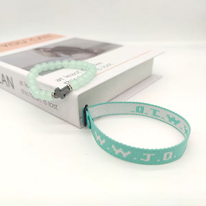 WWJD Cross Beaded Bracelet Set