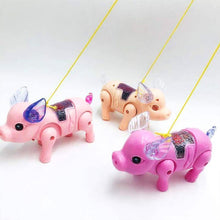 Load image into Gallery viewer, Walking Singing Musical Light Pig Electric Toy