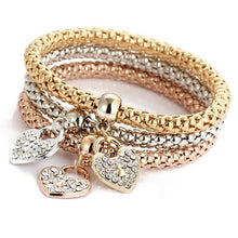 Load image into Gallery viewer, Charm Rhinestone Popcorn Bracelet