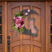 Load image into Gallery viewer, Cat Crescent Moon Wreath