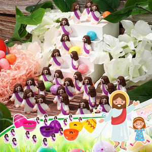 24 Pcs Mini Jesus Figurine Easter Decorations