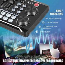 Load image into Gallery viewer, Live Sound Card with DJ Mixer and Voice Changer