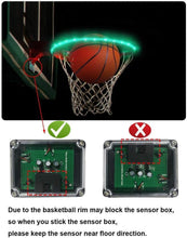 Load image into Gallery viewer, Basketball Hoop -Activated LED Strip Light-8 Flash Modes