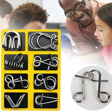 Load image into Gallery viewer, 24-Piece Metal Wire Puzzle Set