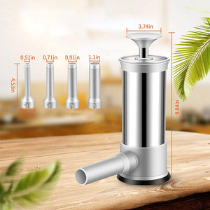 Sausage Stuffer with 4 Different Sizes Stuffing Tubes