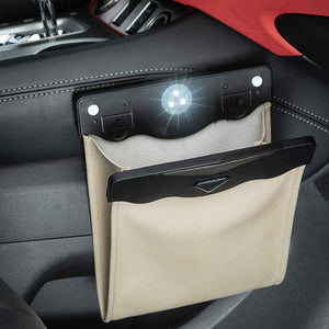 LED Car Leather Trash Can