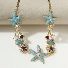 Load image into Gallery viewer, Shell Starfish Pearl Necklace