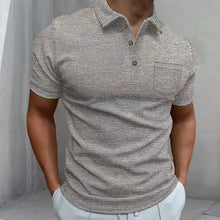 Load image into Gallery viewer, Men&#39;s Waffle Polo Shirt