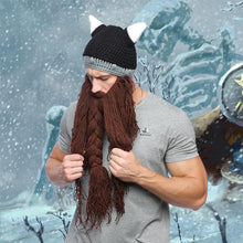 Load image into Gallery viewer, Knitted Viking Beard Hat