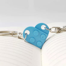 Load image into Gallery viewer, Cute Heart Shape Matching Brick Keychain For Couples