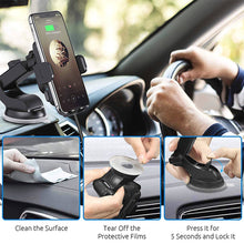 Load image into Gallery viewer, Car mobile phone holder with wireless charger