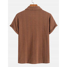 Load image into Gallery viewer, Regular Fit Plain Textured Polo Shirt