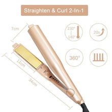 Load image into Gallery viewer, Hirundo 2-IN-1 Silky Hair Straightener &amp; Curling Iron