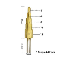 Load image into Gallery viewer, Titanium Step Drill (3 pieces)