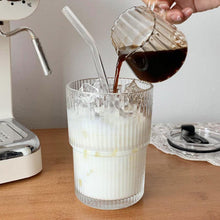 Load image into Gallery viewer, Glass Cup with Straw &amp; Lid