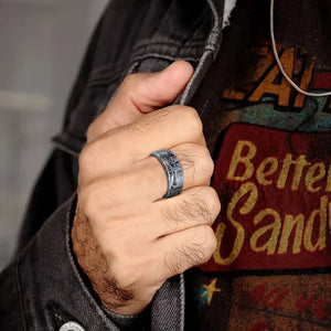 1945 Engraved Half Dollar Coin Ring