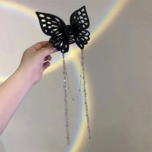 Load image into Gallery viewer, Butterfly Cutout Tassel Large Hair Clip