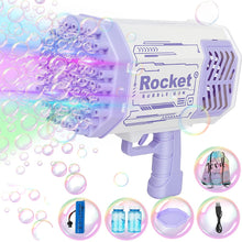 Load image into Gallery viewer, Bubble Machine Gun with 69 Holes And Colorful Lights