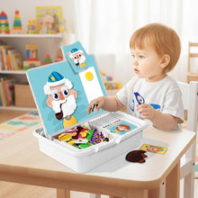 Load image into Gallery viewer, Magnetisk puslespill med byggeklosser for læring