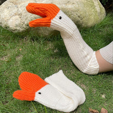 Load image into Gallery viewer, Funny Crochet Goose Mittens